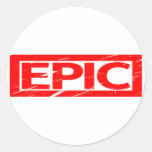 Epic Stamp Classic Round Sticker