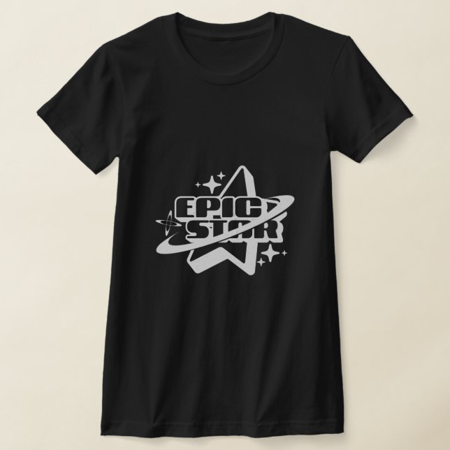 Epic Star T-Shirt | Cool Space Galaxy Graphic Tee (Laydown)