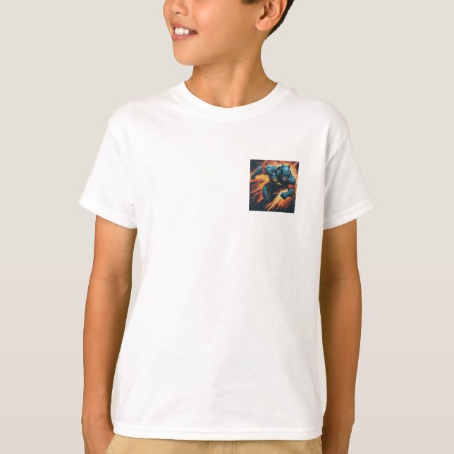  Epic Superhero Soaring Through the Skies T-Shirt (Front)