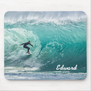 Epic Surfing Wave Mouse Pad