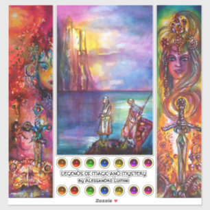 Epic Swords ,Excalibur,Durendal,Medieval Knights Sticker