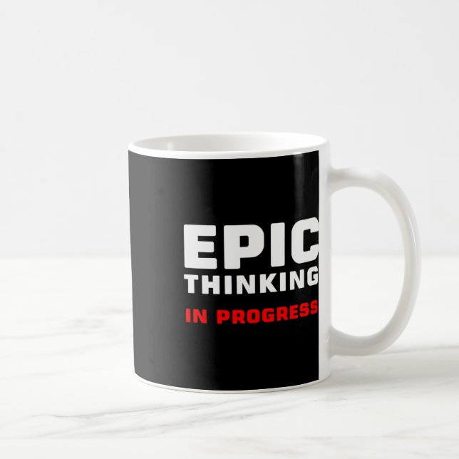 Epic Thinking In Progress Big Ideas Introvert Game Coffee Mug (Right)