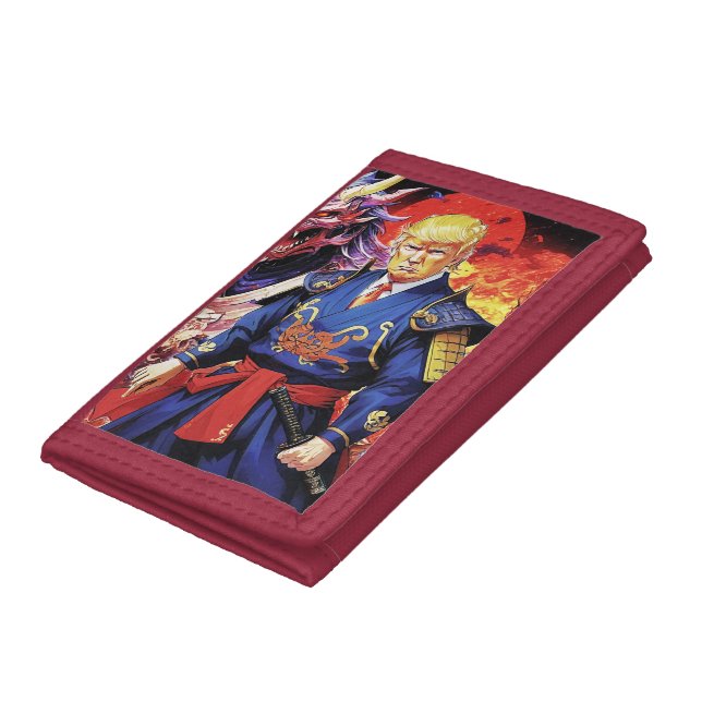 Epic Trump Samurai Anime Trifold Wallet (Bottom)