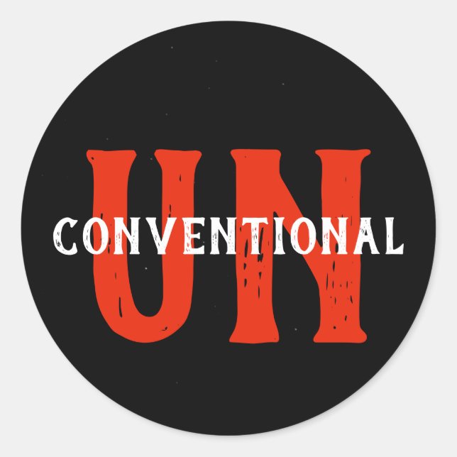 Epic UNconventional Sticker (Front)