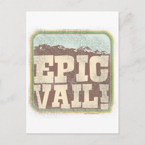 Epic Vail Postcard