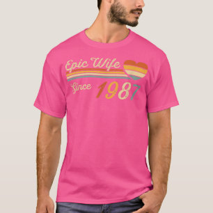 Epic Wife Since 1987 35th Wedding Anniversary 35 T-Shirt