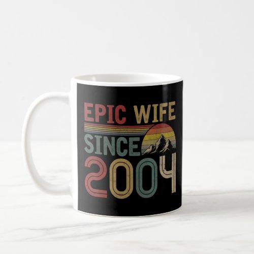 Epic Wife Since 2004 Cute 18th Wedding Anniversary Coffee Mug