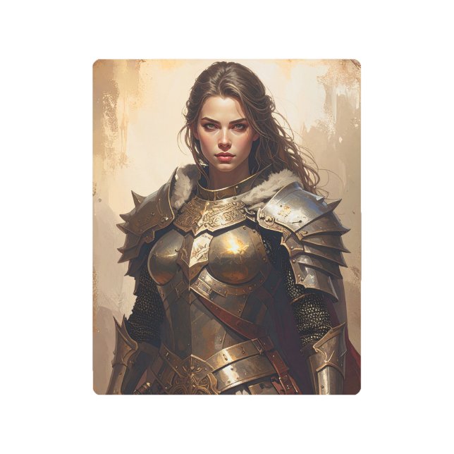 Epic Woman Warrior Metal Print  (Front)