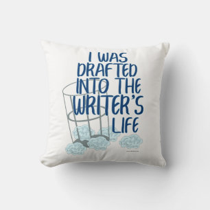 Epic Writers Life Draft Author Process Motto Throw Pillow