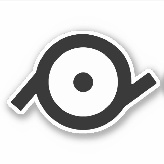 Epicene Gender Symbol Sticker (Front)