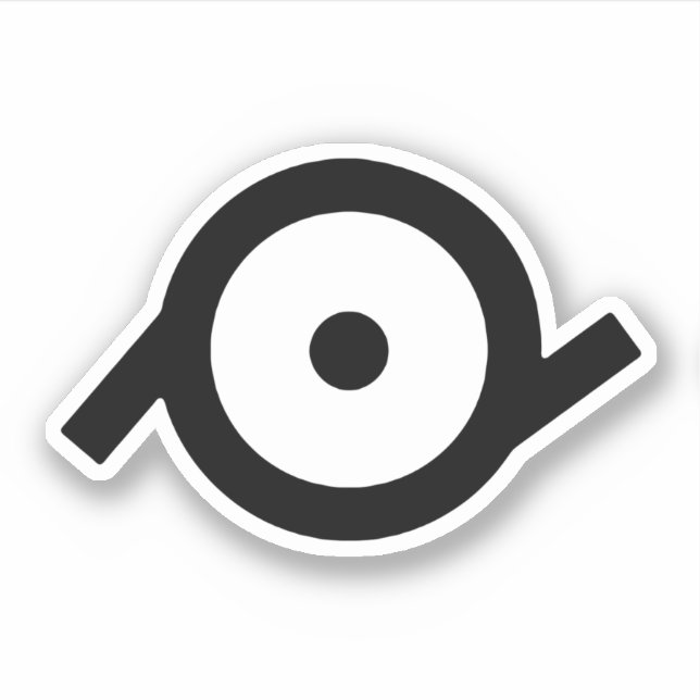 Epicene Gender Symbol Sticker (Front)