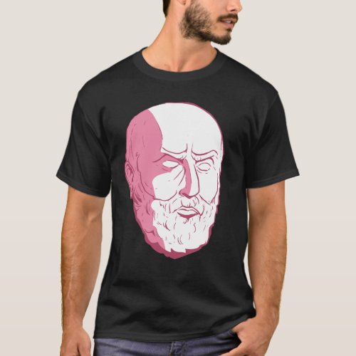 EPICTETUS HEAD a stoic philosopher T_Shirt