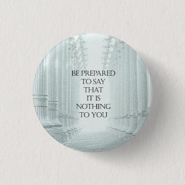 Epictetus Stoic Button (Front)