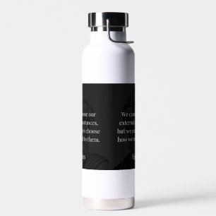 Epictetus's Wisdom: Empowerment through Response Water Bottle