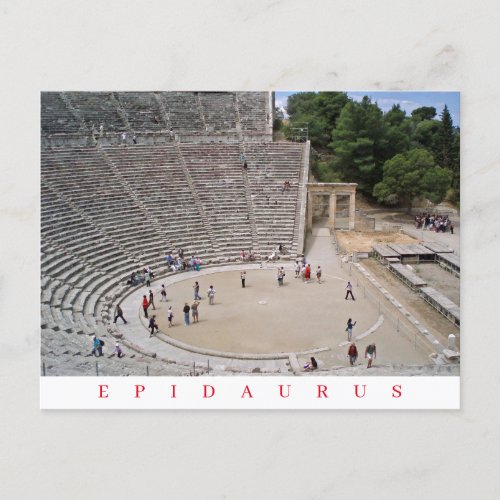 Epidaurus Theater view postcard