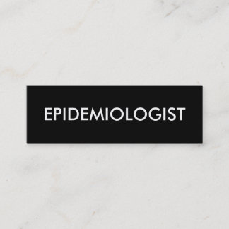epidemiologist mini business card