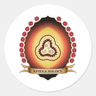 Epidemiology Mandorla Classic Round Sticker