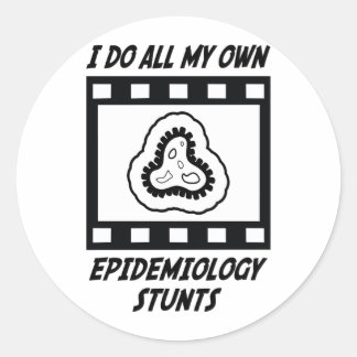 Epidemiology Stunts Classic Round Sticker