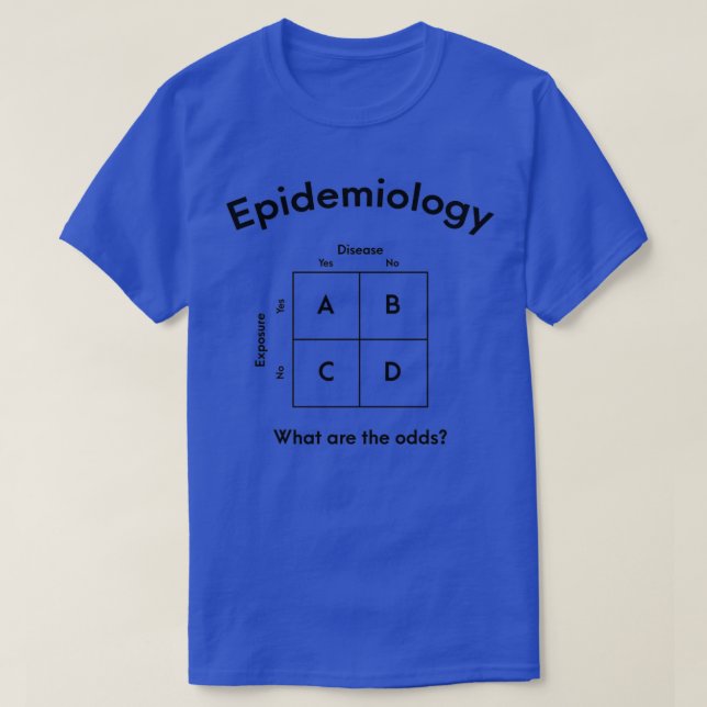 Epidemiology What are the odds Public Health T-Shirt (Design Front)