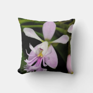 Epidendrum caligarium throw pillow