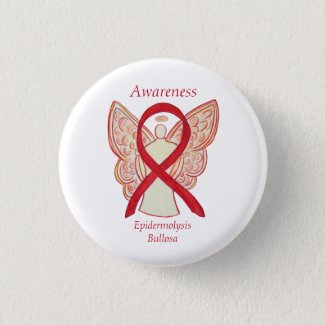 Epidermolysis Bullosa Awareness Ribbon Angel Pin