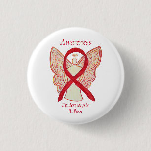 Epidermolysis Bullosa Awareness Ribbon Angel Pin