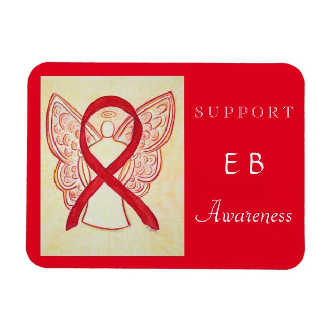Epidermolysis Bullosa (EB) Awareness Ribbon Magnet (Horizontal)
