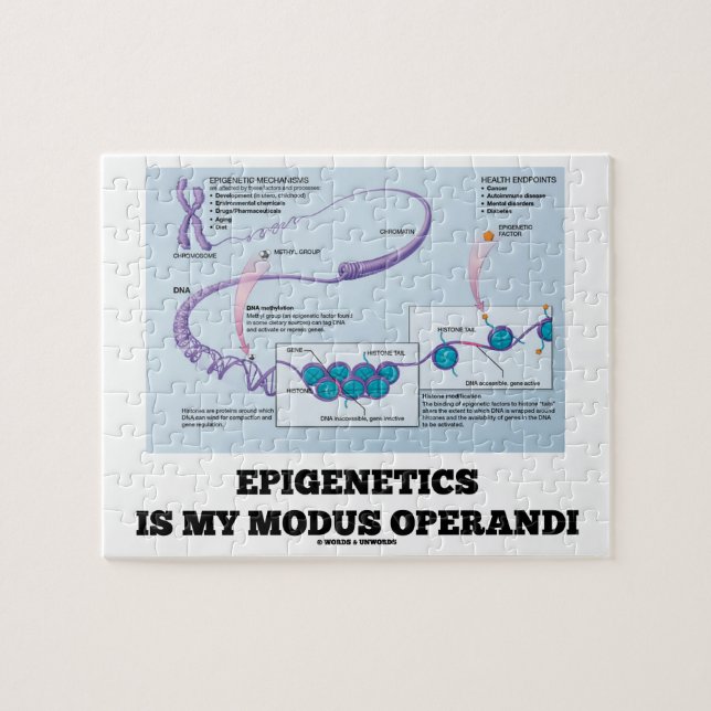 Epigenetics Is My Modus Operandi (Mechanisms) Jigsaw Puzzle (Horizontal)