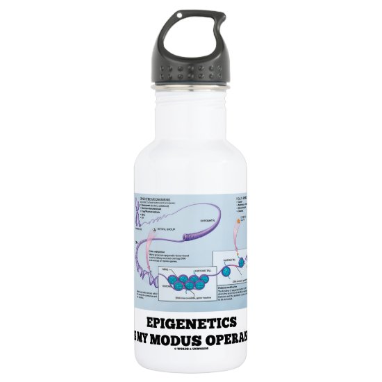Epigenetics Is My Modus Operandi (Mechanisms) Water Bottle