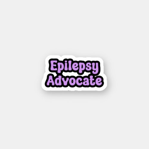 Epilepsy Advocate Purple Epilepsy Sticker