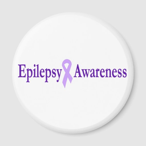 epilepsy awareness 2 inch round magnet | Zazzle