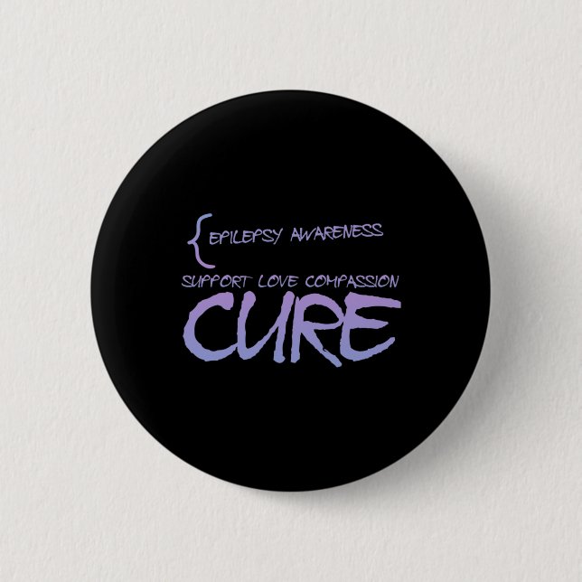 Epilepsy Awareness 3  Button (Front)
