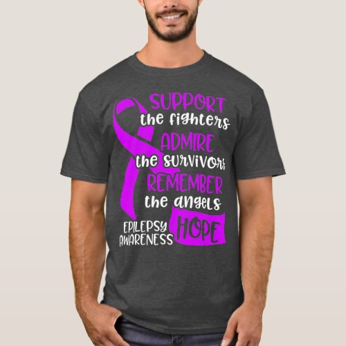 Epilepsy Awareness Admire Epileptic Warrior T_Shirt