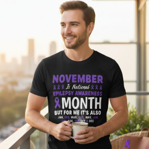 Epilepsy Awareness All Year Support Tri-Blend Shirt