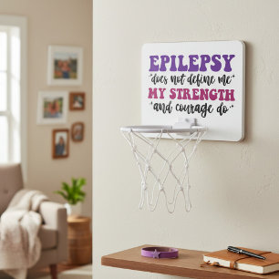 Epilepsy Awareness Basketball Support Gift Mini Basketball Hoop