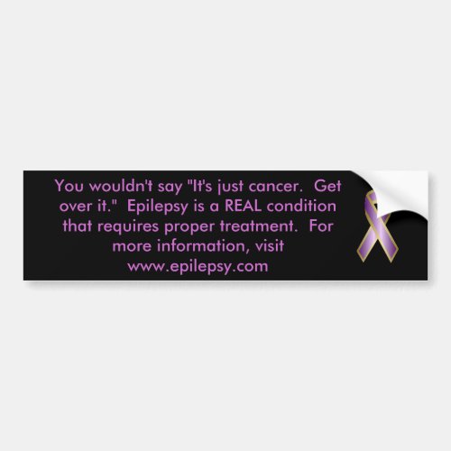 Epilepsy Awareness Bumper Sticker