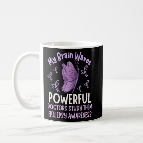 Epilepsy Awareness Butterfly Purple Ribbon Epileps Coffee Mug