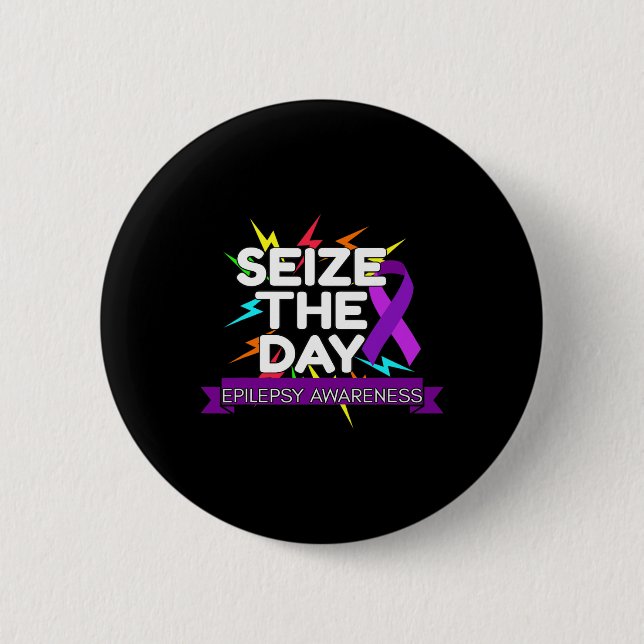 Epilepsy Awareness  Button (Front)