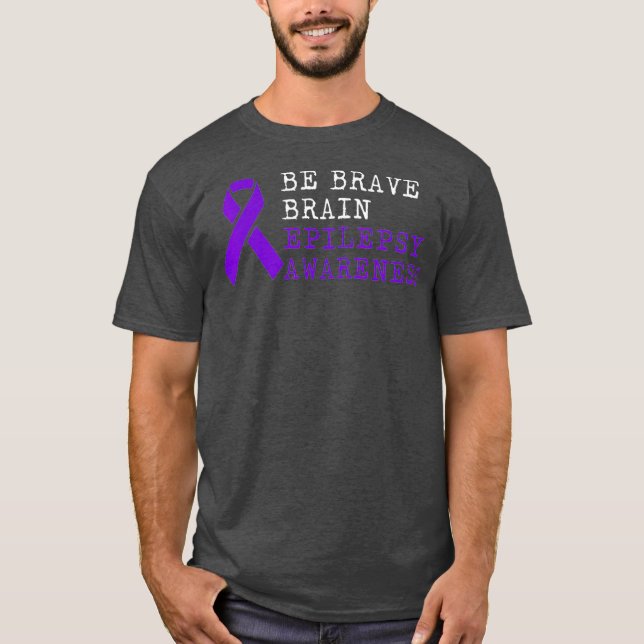 Epilepsy Awareness Choice Fun Epileptic Warrior T-Shirt (Front)