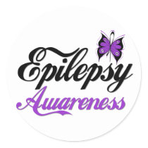 Epilepsy Awareness Classic Round Sticker