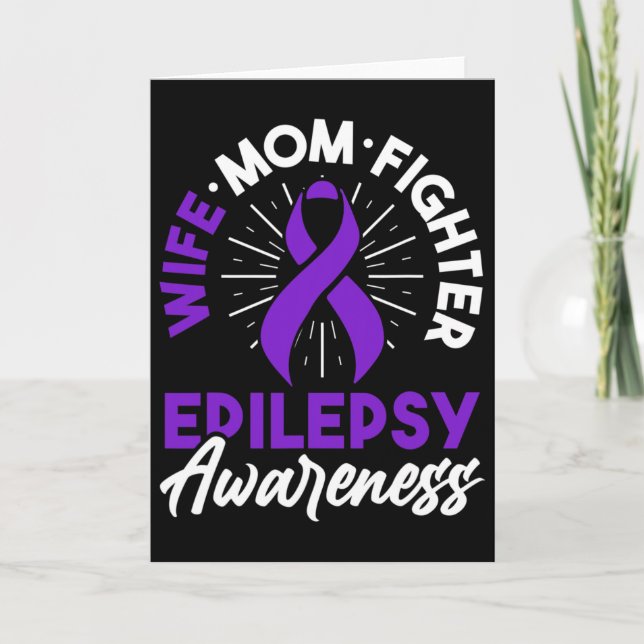 Epilepsy Awareness Disease Fun Epileptic Warrior S Card (Front)