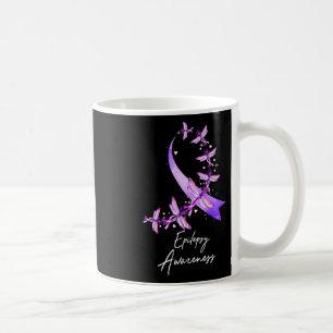 Epilepsy Awareness Dragonfly November We Wear Purp Coffee Mug