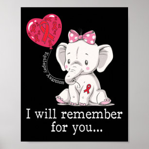 Epilepsy Awareness Elephant Poster