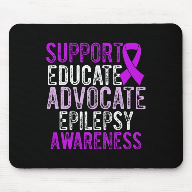 Epilepsy Awareness Epileptic Warrior Survivor 10  Mouse Pad (Front)