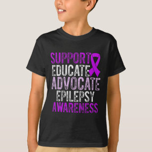 Epilepsy Awareness Epileptic Warrior Survivor 10  T-Shirt