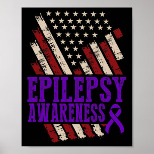 Epilepsy Awareness Epileptic Warrior Survivor 17 Poster