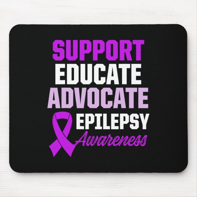 Epilepsy Awareness Epileptic Warrior Survivor 1  Mouse Pad (Front)