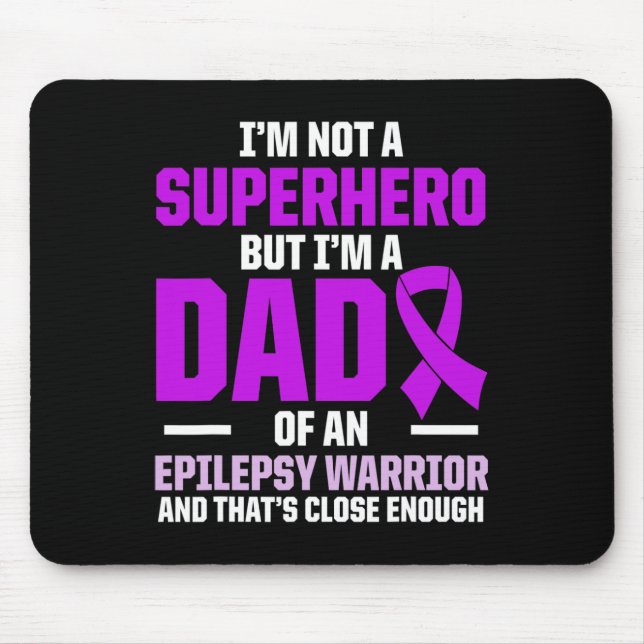 Epilepsy Awareness Epileptic Warrior Survivor 20  Mouse Pad (Front)