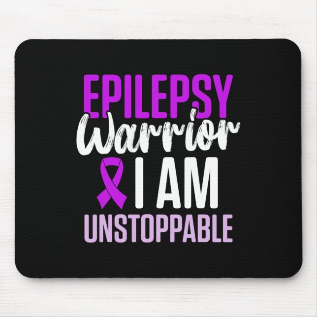 Epilepsy Awareness Epileptic Warrior Survivor 23  Mouse Pad (Front)
