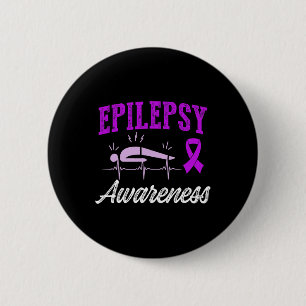 Epilepsy Awareness Epileptic Warrior Survivor 25  Button